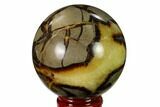 Polished Septarian Sphere - Madagascar #154126-1
